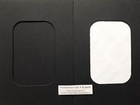 Passepartoutkaarten rechthoek zwart 2 stuks met envelop OP=OP